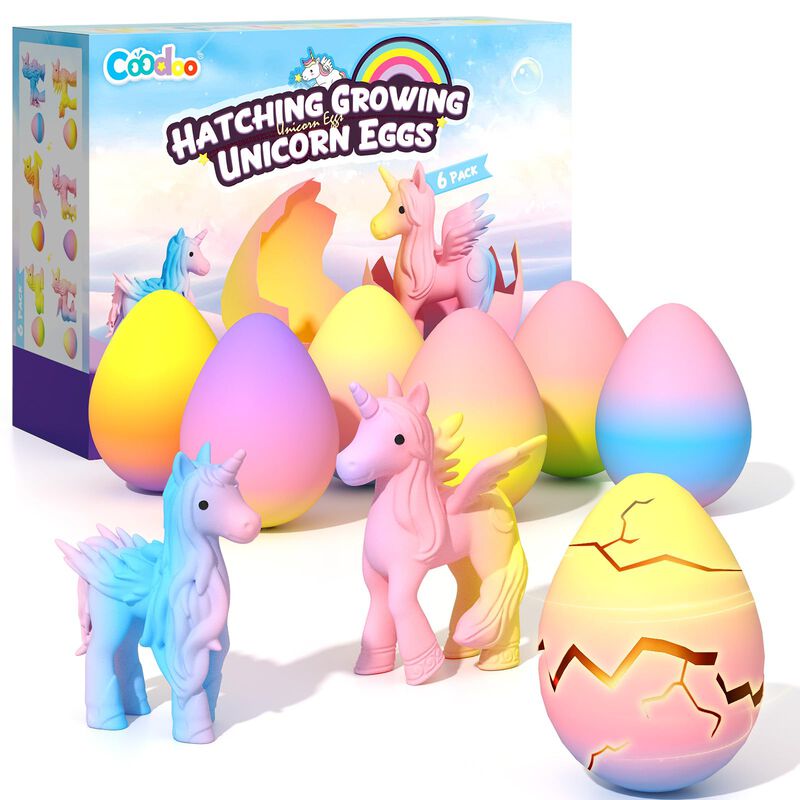 Paquete De 6 Juguetes Con Forma De Unicornio Pa... image number null