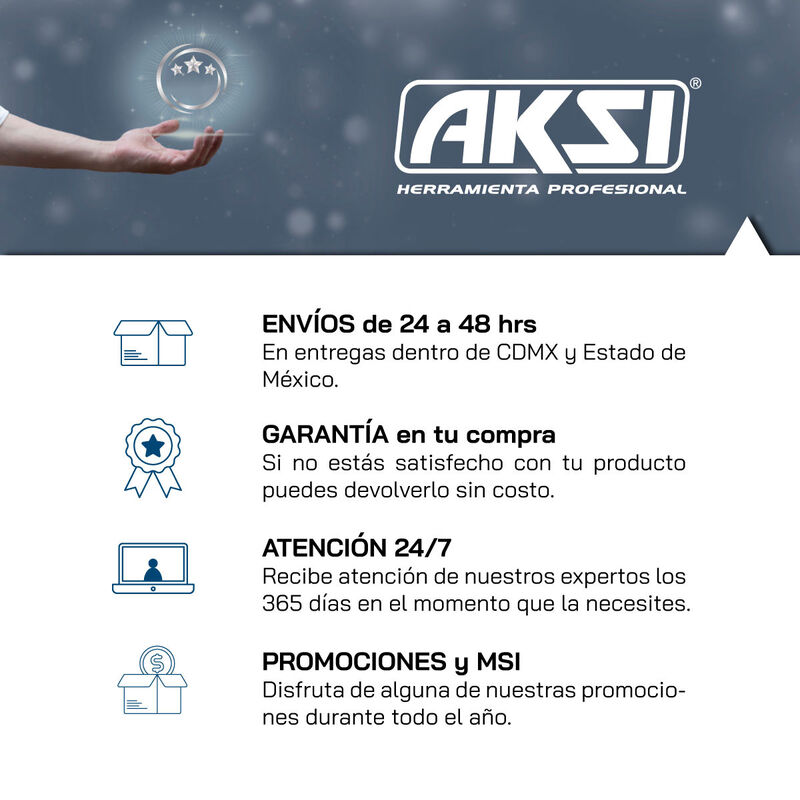 Taladro Rotomartillo Aksi 600W de 1/2 pulg Semi... image number null