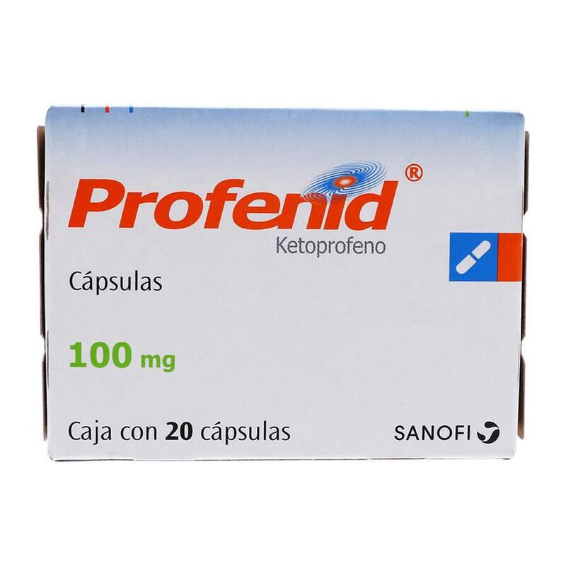 Profenid 100mg caja 20 c&aacute;psulas image number null
