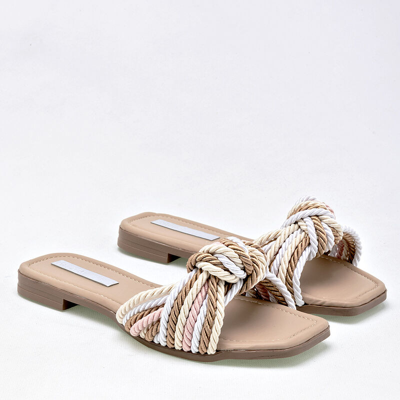 Moramora Sandalia para mujer beige multicolor image number null