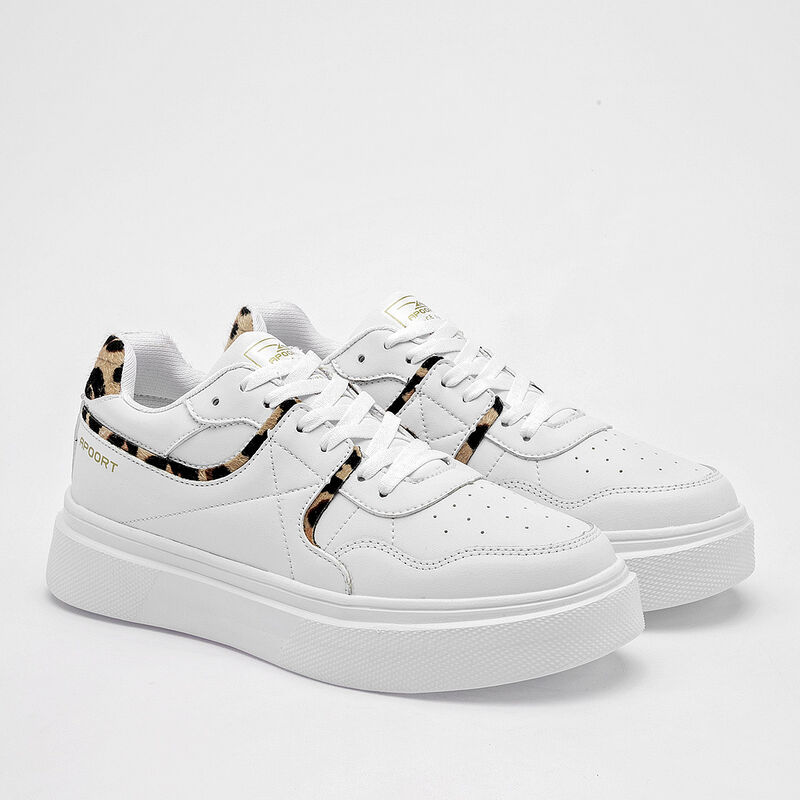 Apoort Tenis urbano para mujer blanco beige image number null