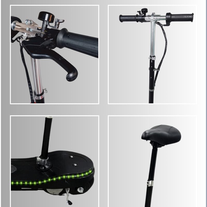 Scooter Electrico Patin Infantil Luz Led Plegab... image number null