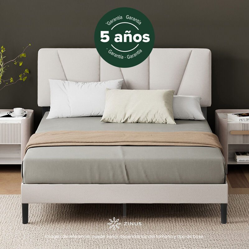 Zinus Maya | Base De Cama Tapizada Dise&ntilde;o Asim&eacute;... image number null