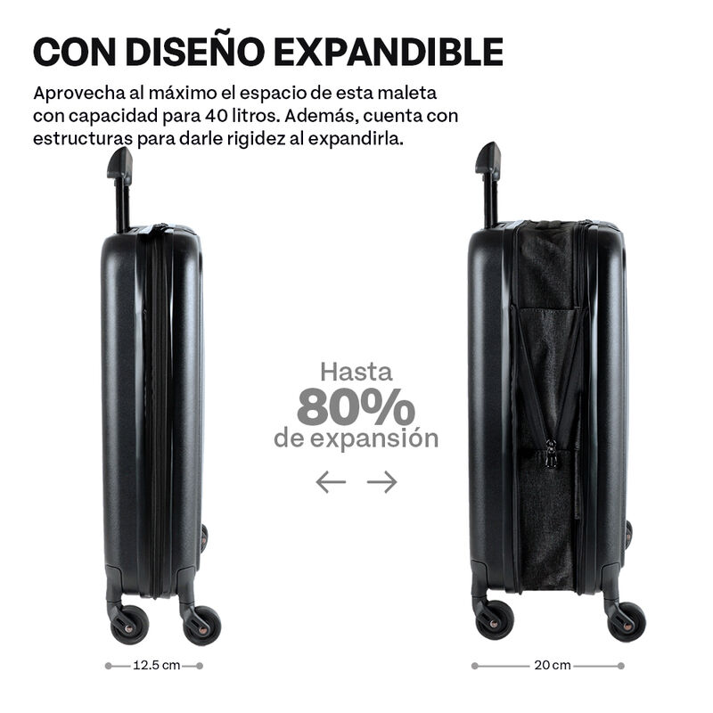Maleta Carry On 20” Expandible Equipaje de Mano... image number null