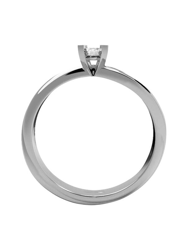 Anillo de Compromiso en Oro de 14K con Circonia... image number null