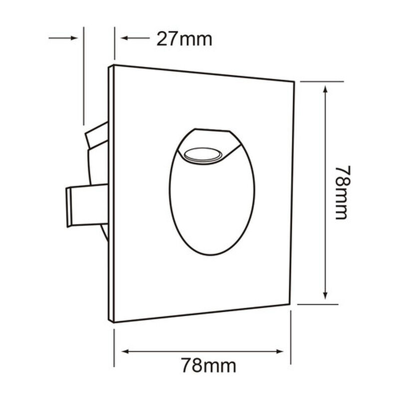 Lampara Led Interior Empotrable Pared Luz De Co... image number null