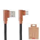 Cable Datos Hune Usb-a A Micro-usb Sustentable 1.2m Naranja Ecol&oacute;gico