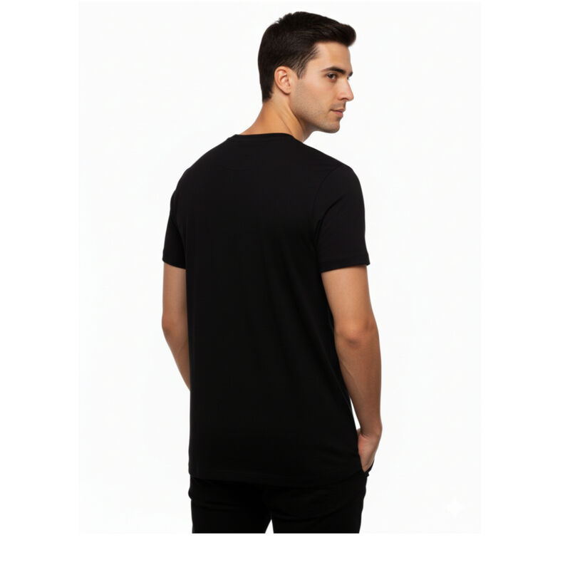 Playera T Shirt LuQtari Negra Letras Blancas Ta... image number null