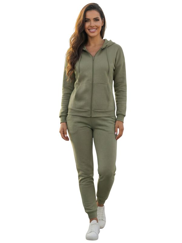 CONJUNTO PANTS Y SUDADERA CONJ-07 VERDE CLARO T... image number null