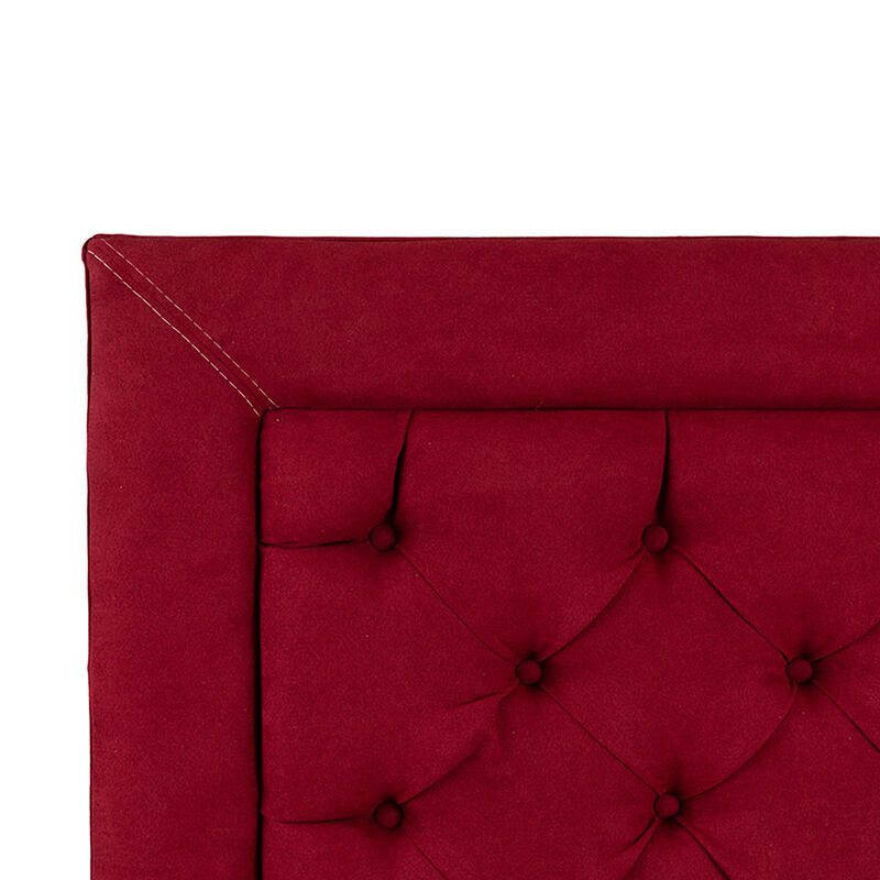 Cabecera Queen Size Dicasa Mary Rojo image number null