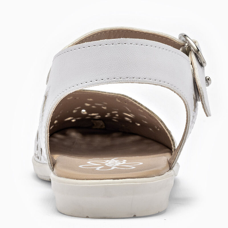 Yondeer sandalia piso para ni&ntilde;a blanco cod 1408... image number null