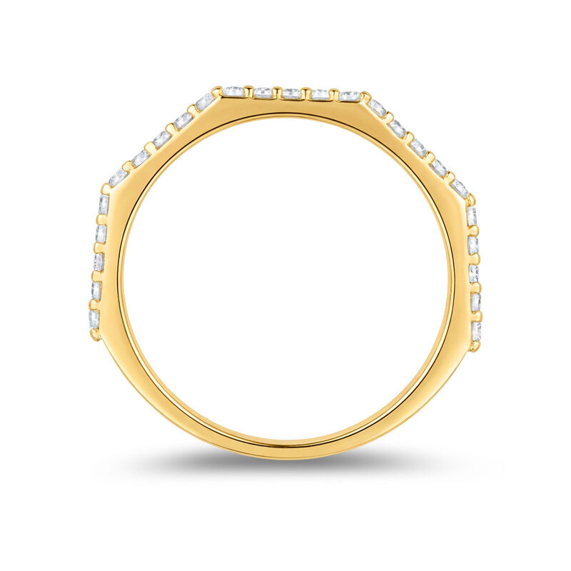 Anillo De Oro Amarillo 14k Con Zirconias (no Se... image number null