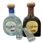 1 Botella Tequila Don Julio Blanco 700 ml + 1 Botella Tequila Don Julio Reposado 700 ml + 2 Copas Tequileras.