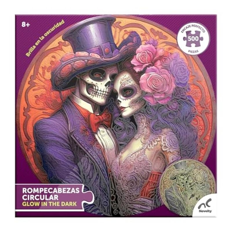 Rompecabezas Circular Glow In The Dark Catrina ... image number null