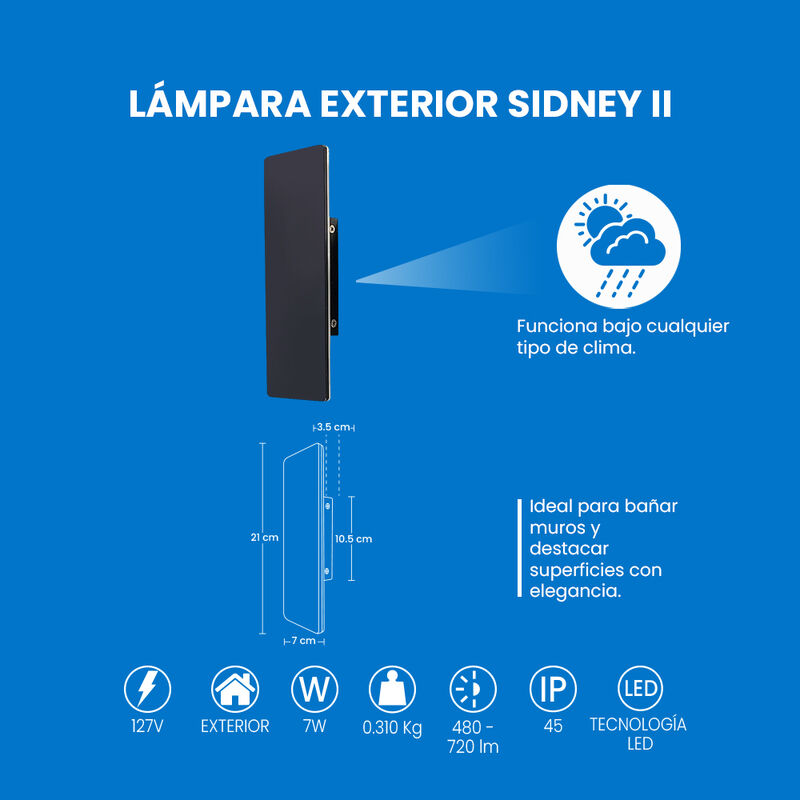 MIL LUCES LAMPARA DE EXTERIOR SIDNEY II image number null