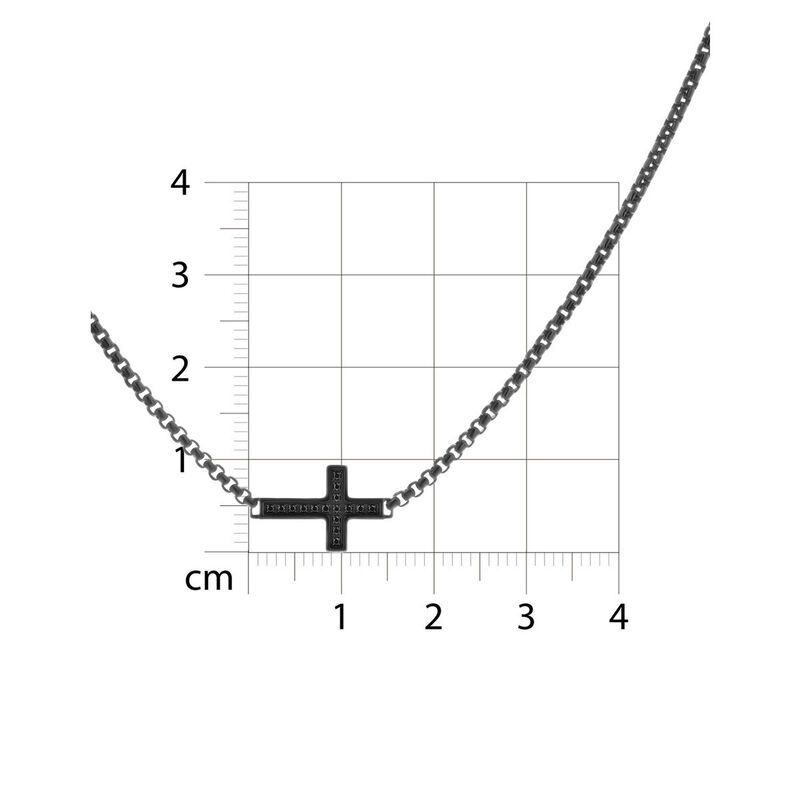 Gargantilla Con Cruz De Acero Con Zirconias En ... image number null