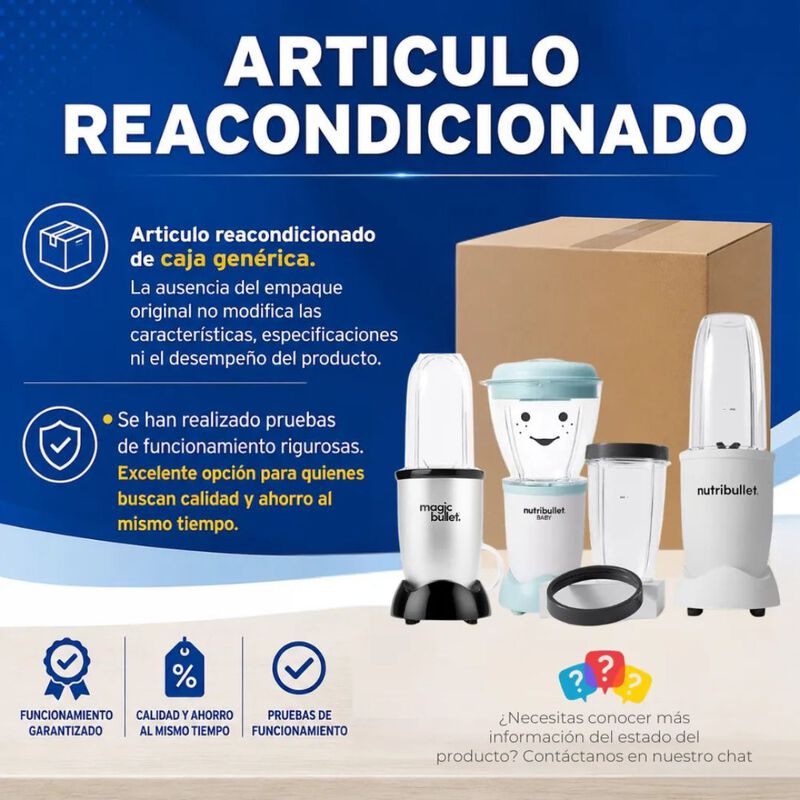 Licuadora Personal Magic Bullet El&eacute;ctrica F&aacute;cil... image number null