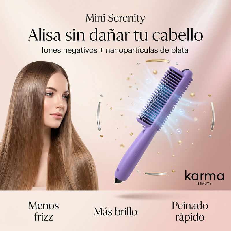 Mini Cepillo Alisador Karma Beauty Serenity image number null