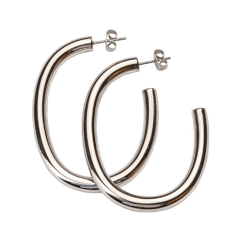 Aretes De Mujer, Arracadas Acero Inoxidable, Re... image number null