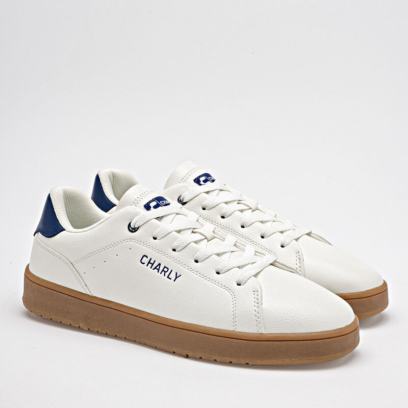 Charly Tenis urbano para hombre blanco marino image number null