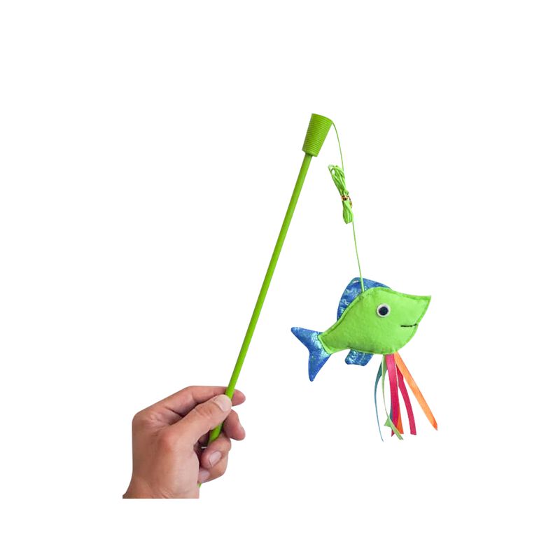 Fancy Pets Catch Juguete Ca&ntilde;a De Pescar Con Pez... image number null