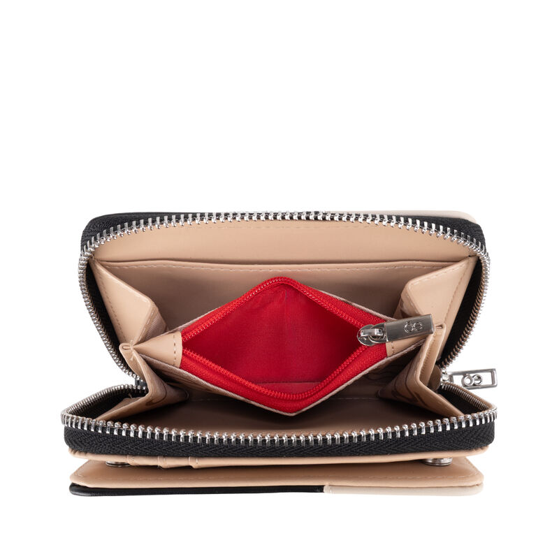 Cartera Hibrida Mediana Con Herraje Color Negro image number null