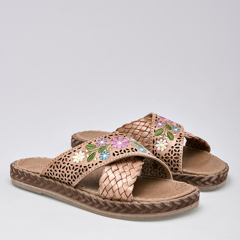 Mora Tierra Sandalia para mujer beige multicolo... image number null