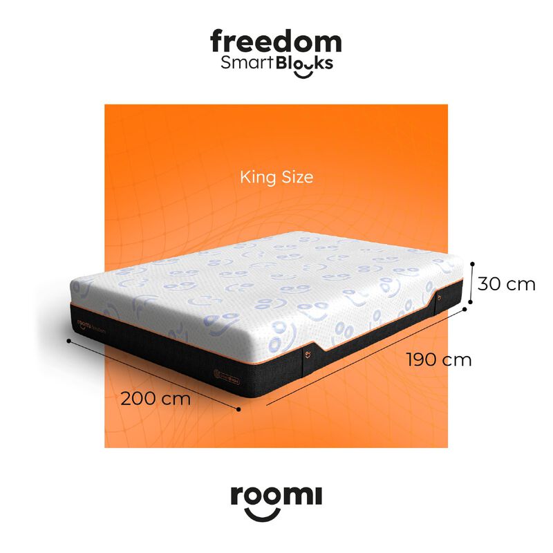 Colch&oacute;n Roomi King Freedom 30 Cm Firmeza Media ... image number null
