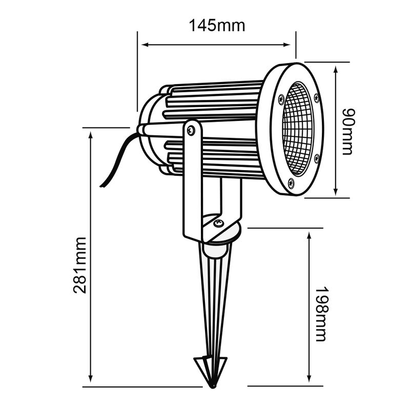 Reflector Led 8w Exterior 4 000 K Hled-755/n image number null