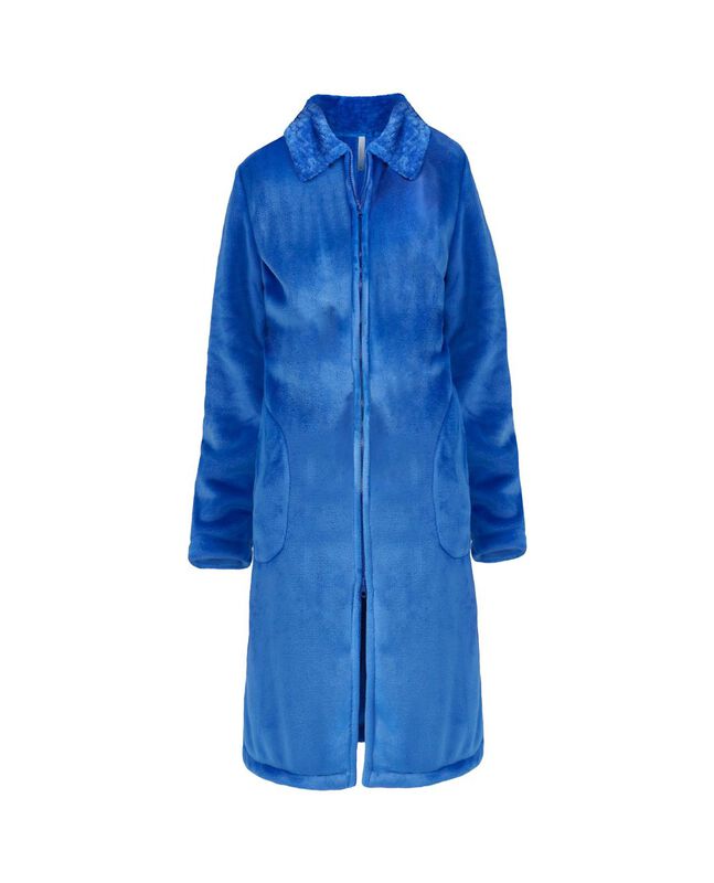 Bata con Cremallera Azul image number null