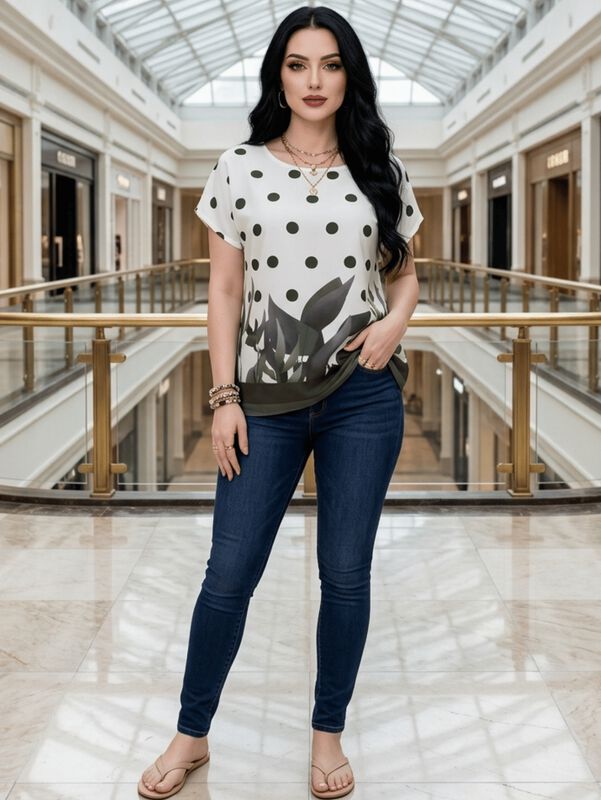 Blusa Casual Bluson Malabis Bl-1041 Blanco image number null