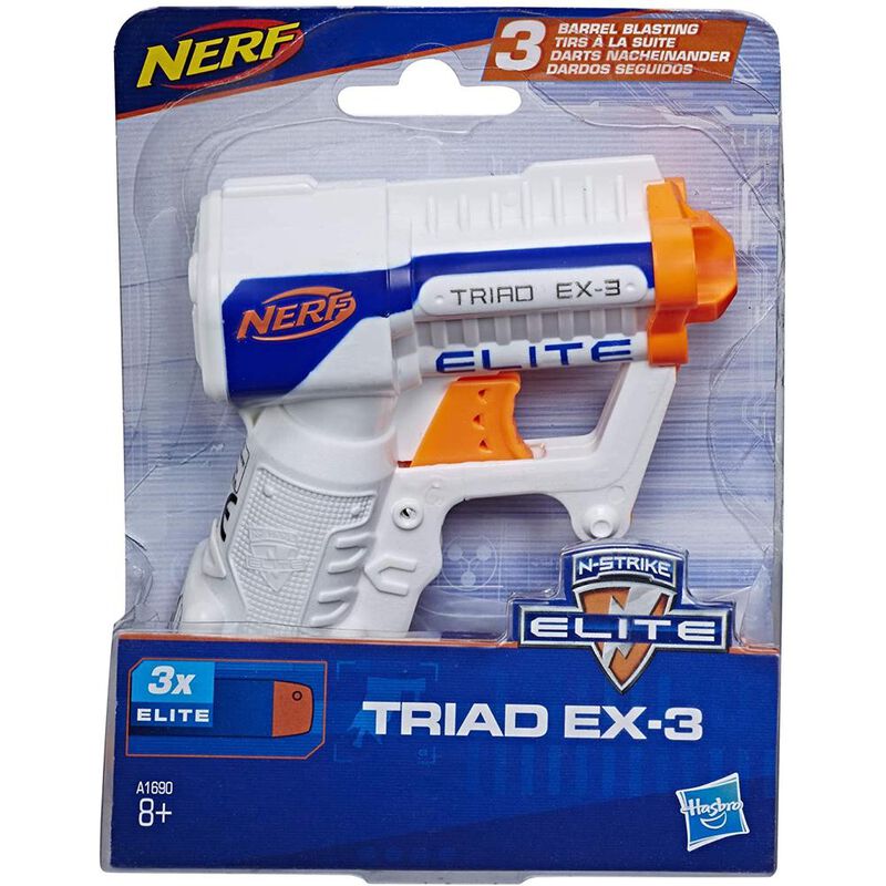 Nerf N-Strike Triad EX-3 Elite. Arma de juguete image number null