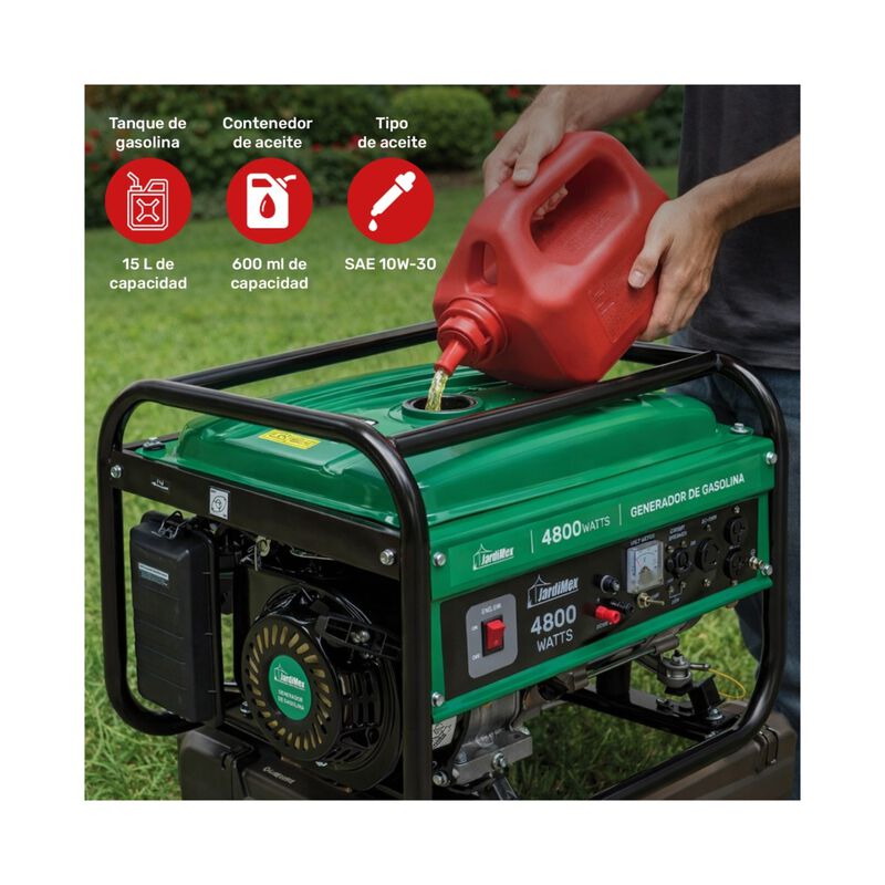 Generador Portatil Gasolina Motor 4 Tiempos 480... image number null