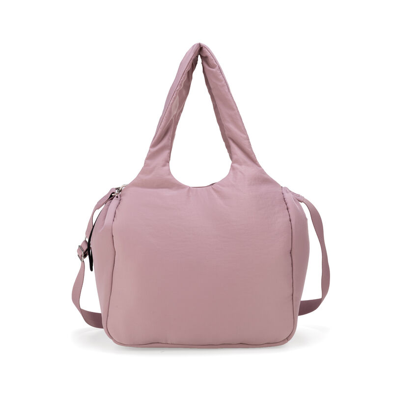 Pa&ntilde;alera Tote Mediana Puffy Con Accesorios Colo... image number null