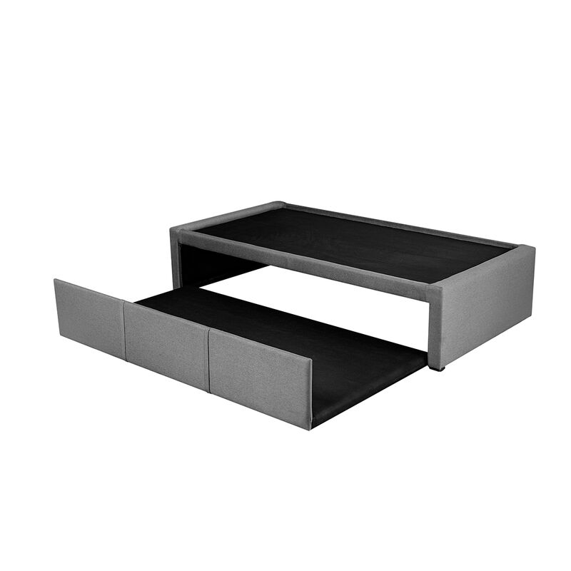 Cama Doble, Bajo Cama Individual Gris image number null