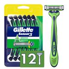 Maquinilla De Afeitar Desechable Gillette Sensor3 Sensitive Para Hombre X12
