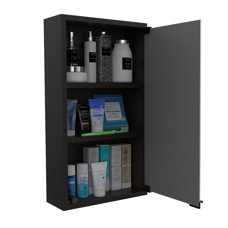 Gabinete de Ba&ntilde;o Merlo color Wengue Con Espejo ... image number null