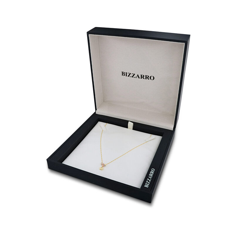 Dije Con Cadena De Oro Florentino 14K Con Estre... image number null
