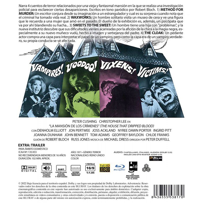 La Mansi&oacute;n Que Goteaba Sangre [blu-ray] (1971) image number null
