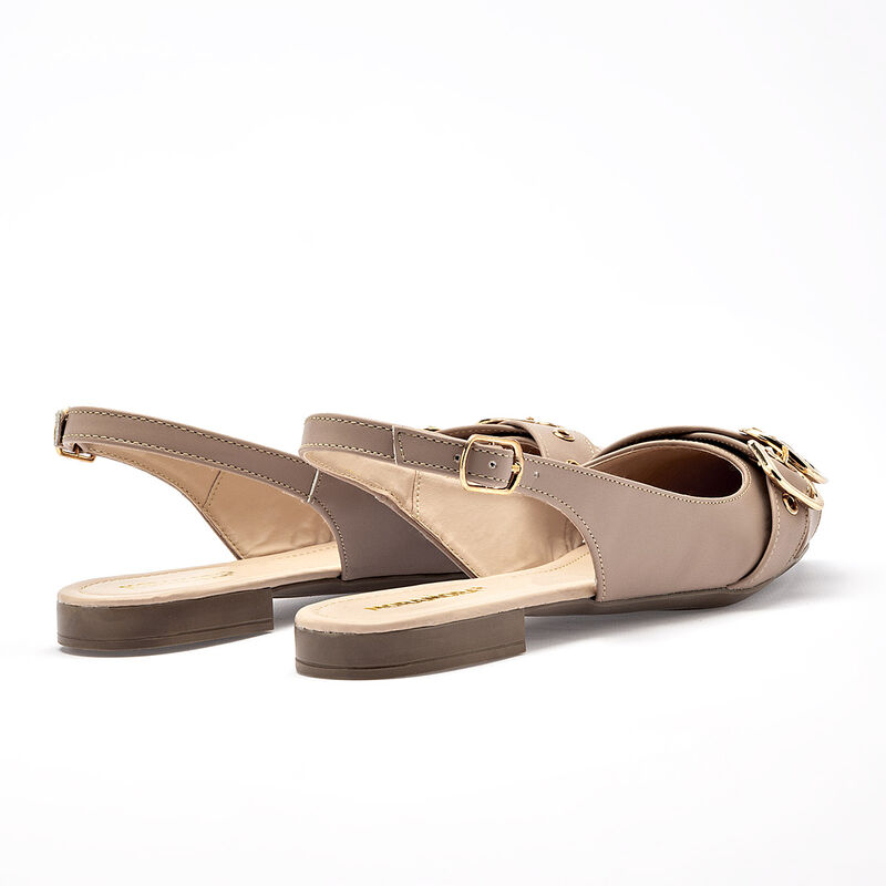 Moramora balerina destalonada para mujer  beige... image number null