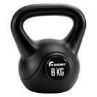 Pesa Rusa Kettlebell 8 Kg 17.6 Lb Antideslizante Resistente Negro Centurfit