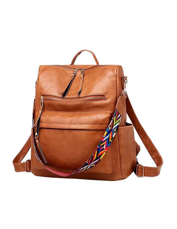 Bolsa Backpack Pink Brule De Piel Unisex image number null