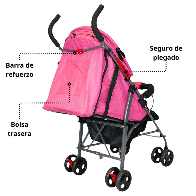 Carriola de Bast&oacute;n para Beb&eacute; Asiento Multiposic... image number null