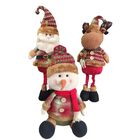 Kit Adornos Navideños Muñeco De Nieve, Santa Y Reno