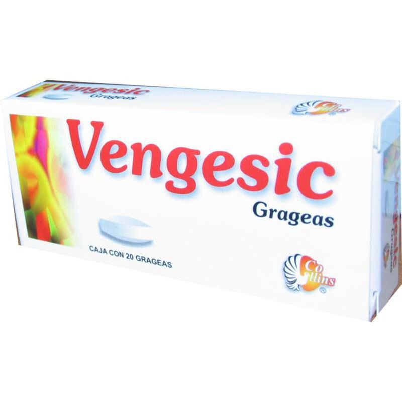 Vengesic 100/0.5/200mg caja con 20 grageas image number null