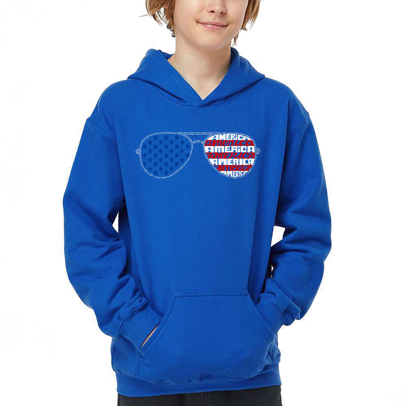 Sudadera Con Capucha Word Art Para Ni&ntilde;o - Ameri... image number null