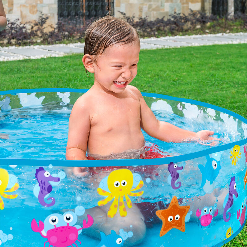 Alberca R&iacute;gida Redonda Decorada Mar 1 Modelo 1.... image number null