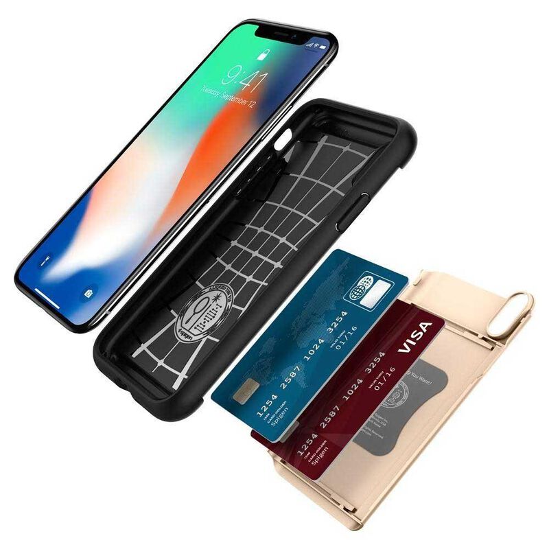 Funda SPIGEN para iPhone X y Xs Crystal Wallet ... image number null