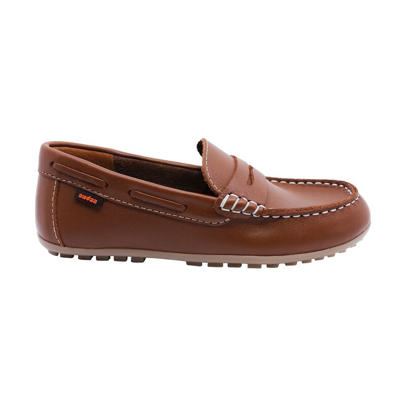 Audaz Zapato Casual De Piel Para Ni&ntilde;o Camel Cod... image number null