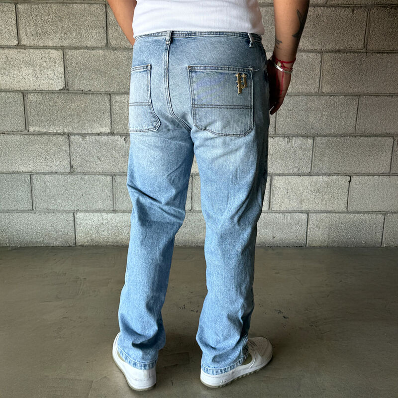 Jeans De Hombre Azul Claro Recto image number null